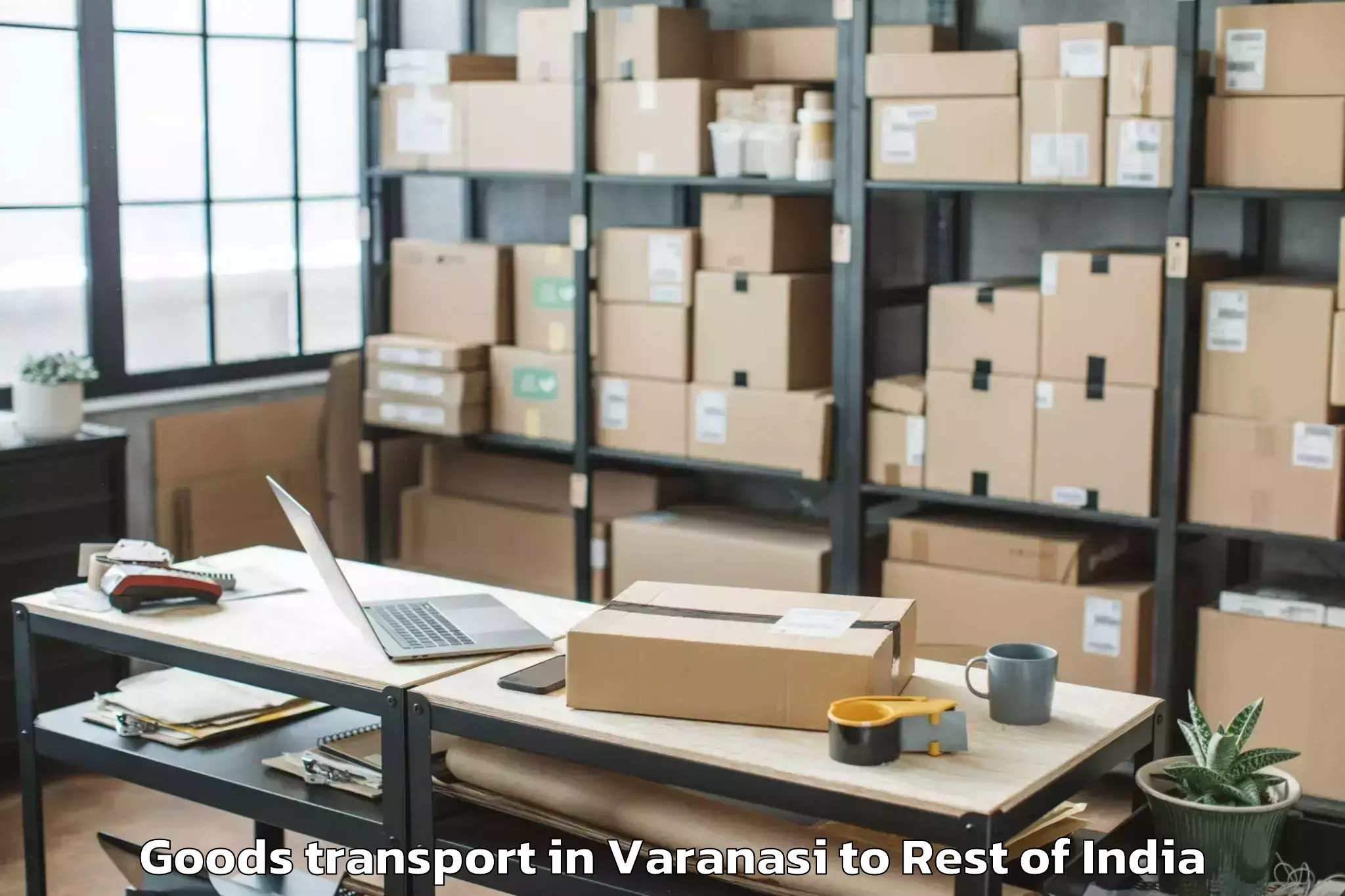 Book Varanasi to Zari Goods Transport